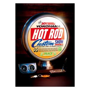 ムーンアイズ HOTRODCustomShow 2022 ピンストライプ 置時計 MOONEYES ムーンアイズ 30th Anniv. HOT ROD CUSTOM SHOW 2022 Wildman