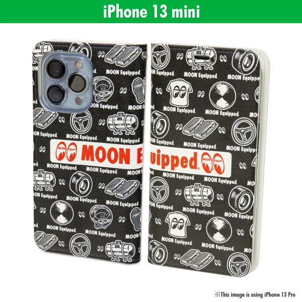 ムーンアイズ MOON Equipped iPhone 13 mini フリップ ケース