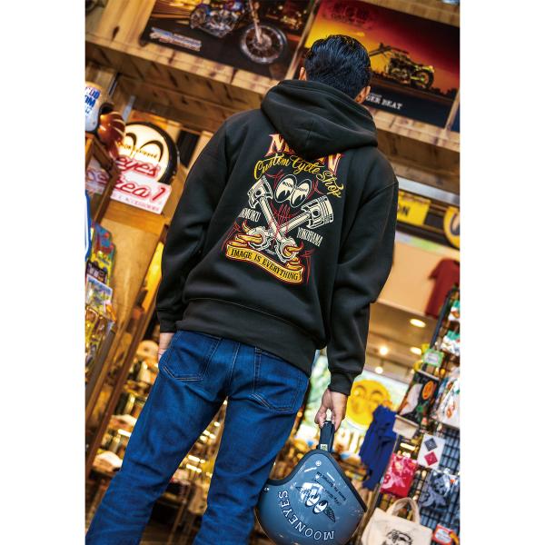 ムーンアイズ MCCS ピストン クロス ジップ フーディー