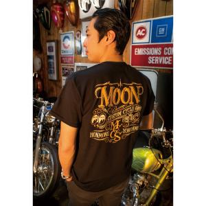 ムーンアイズMOON Custom Cycle Shop (ムーン カスタム サイクル ショップ) Tシャツ