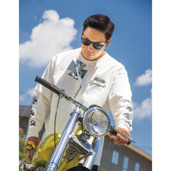 ムーンアイズ  Iron Cross レイヤード ロング スリーブ Tシャツ