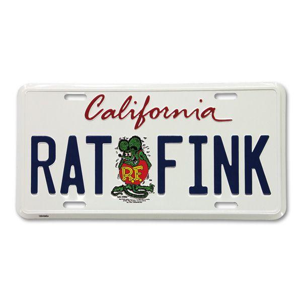 Rat Fink(ラットフィンク)  カリフォルニア プレート