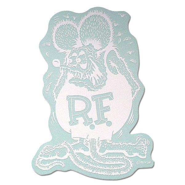 Rat Fink(ラットフィンク)  デカール ホワイト L 20×14cm