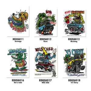 RAT FINK（ラットフィンク） デカール カラー L 20×14cm : MOONEYES