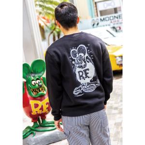 XXLサイズ ラットフィンク Rat Fink Mono Standing スウェットシャツ(トレーナー)｜mooneyes