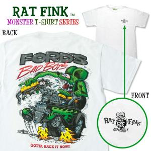 Rat Fink(ラットフィンク)  モンスター Tシャツ "FORD Bad Boys"