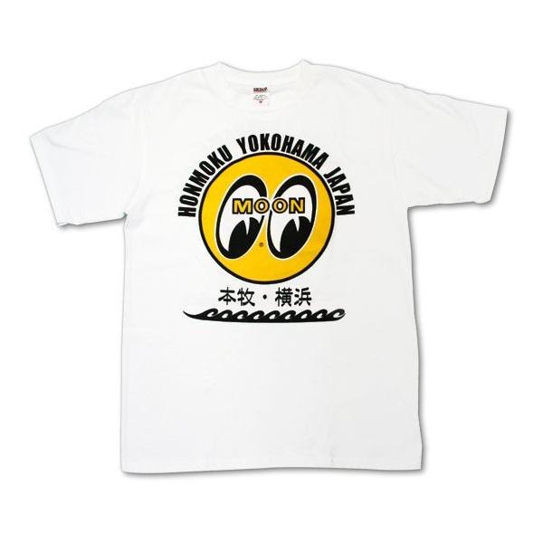 XXLサイズ MOON EYEBALL 本牧 ・ 横浜 Tシャツ(2XL)