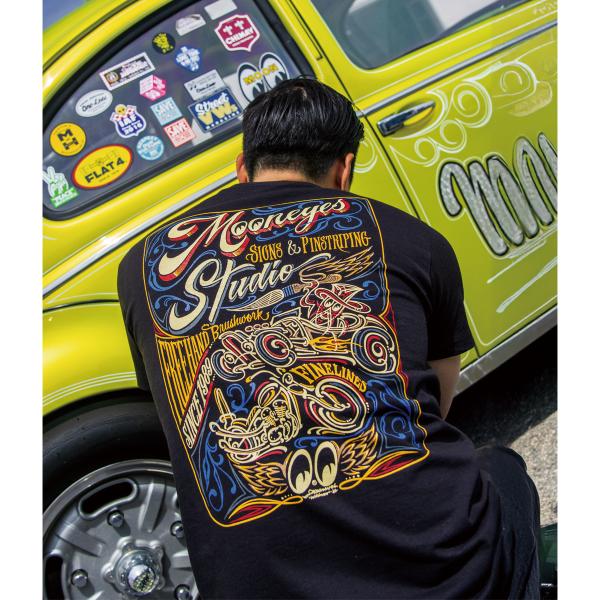 ムーンアイズ MOON Sign &amp; Pinstriping Studio 26 Tシャツ