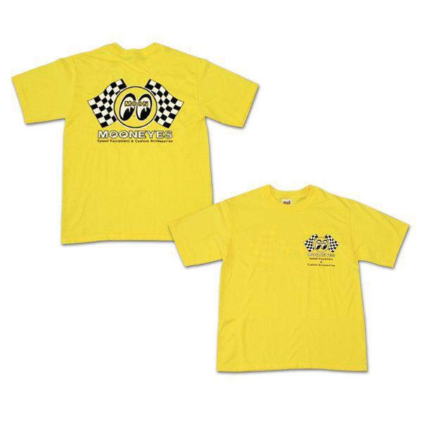 ムーンアイズ キッズ＆レディース Checker MOON Tシャツ