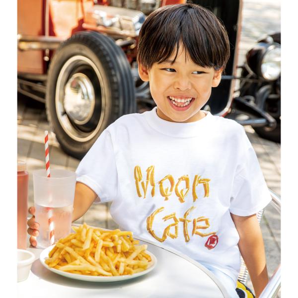 ムーンアイズ キッズ MOON Cafe フレンチフライ (フライドポテト) フォト Tシャツ