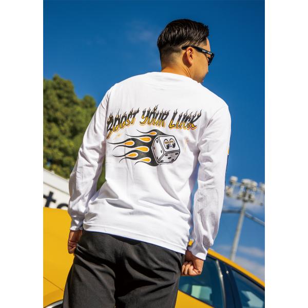 ムーンアイズ MOON Flamin' Dice ロング スリーブ Tシャツ
