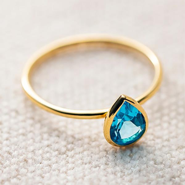 [ムーンレーベル 公式] ブルートパーズ リング 指輪 Radiant Gems リング ブルートパ...