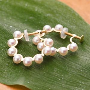 美品‼️【MIKIMOTO】 ミキモト K18 両耳　ベビーパール ハート　ピアス MIKIMOTO ミキモト ハート ピアス K18 ベビーパール /24-1742
