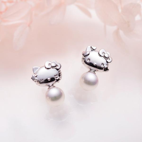 [ムーンレーベル 公式] ハローキティ ピアス Hello Kitty Lovely ピアス パール...