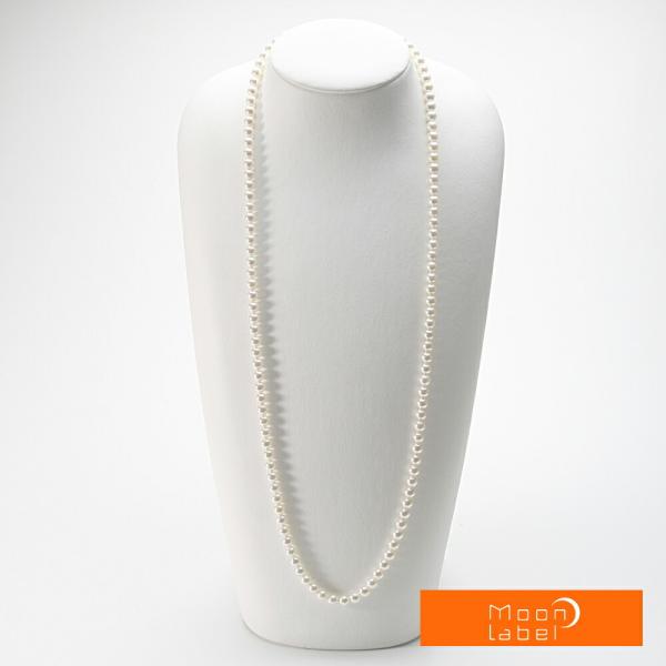 [ムーンレーベル 公式] ロング パール ネックレス 2連 あこや真珠  6.5mm アコヤ真珠 8...