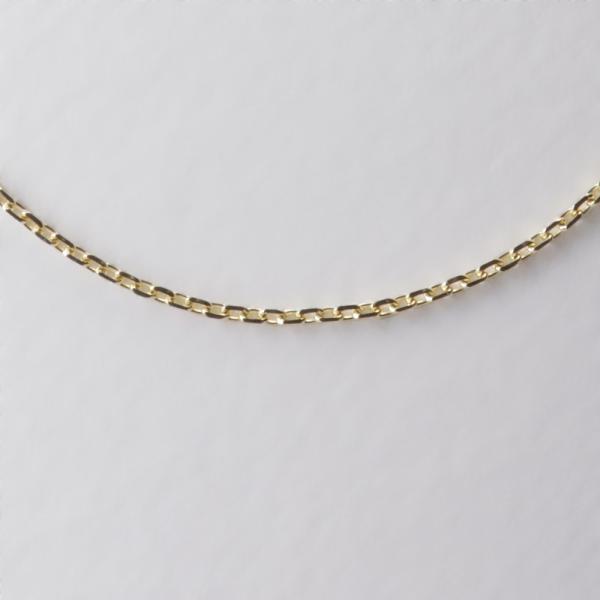 [ムーンレーベル 公式] K18YG アズキチェーン　0.34mm 45cm スライド式 ネックレス...