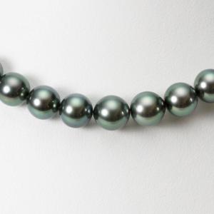 南洋真珠 ネックレス ピアス セット ブラックパール 大粒 パール 黒蝶