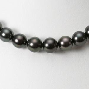 ☆新品☆『黒蝶真珠 8.0〜11.2mm』一連ネックレス レディース JDL鑑別