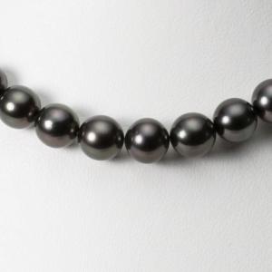 南洋真珠 ネックレス ピアス セット ブラックパール 大粒 パール 黒蝶