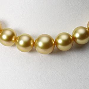 ムーンレーベル 公式] パール ネックレス 南洋真珠 12-14mm 白蝶 真珠