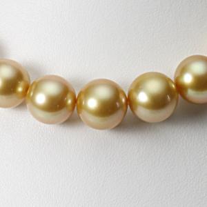 [ムーンレーベル 公式] パール ネックレス 南洋真珠 12-14mm 白蝶 真珠 ネックレス レディース GW01412R23NG000000