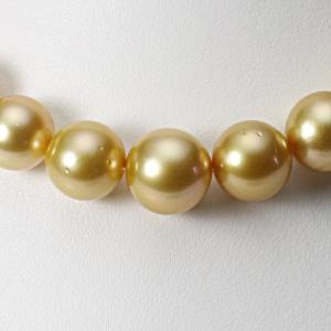 [ムーンレーベル 公式] パール ネックレス 南洋真珠 12-14mm 白蝶 真珠 ネックレス レディース GW01412R33NG000000