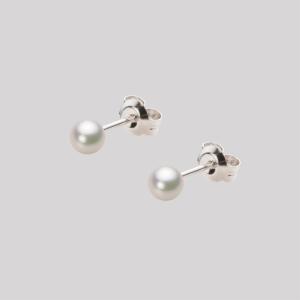 ムーンレーベル 公式] パール ピアス レディース あこや真珠 7.5mm