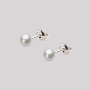 ムーンレーベル 公式] パール ピアス レディース あこや真珠 7.5mm