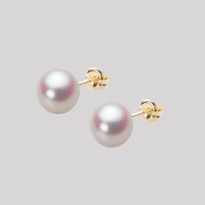 ムーンレーベル 公式] パール ピアス レディース あこや真珠 7.5mm