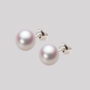 ムーンレーベル 公式] パール ピアス レディース あこや真珠 7.5mm
