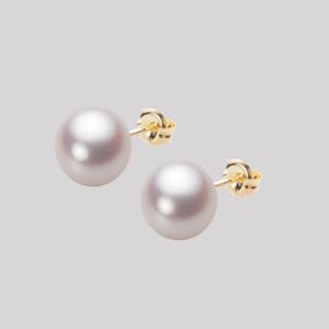 ムーンレーベル 公式] パール ピアス レディース あこや真珠 7.5mm