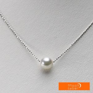 ムーンレーベル 公式] パール ネックレス 一粒 あこや真珠 8.5mm