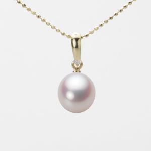 ムーンレーベル 公式] 一粒 パールネックレス レディース 8.5mm アコヤ