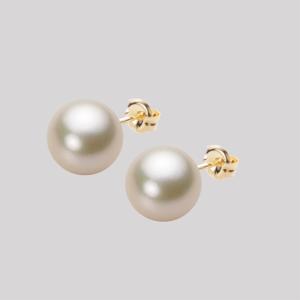 ムーンレーベル 公式] パール ピアス レディース あこや真珠 8.5mm