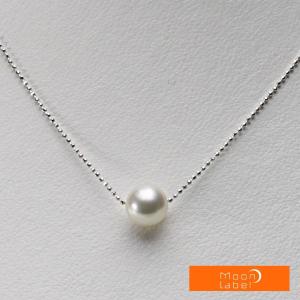 ムーンレーベル 公式] パール ネックレス 一粒 あこや真珠 8.5mm