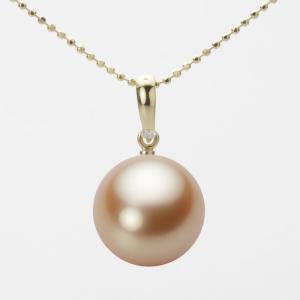 南洋真珠 ネックレス クラシック イエローホワイトクリームNO25-2489 ムーンレーベル 公式] 南洋真珠 ネックレス 12mm 白蝶 真珠 ペンダント