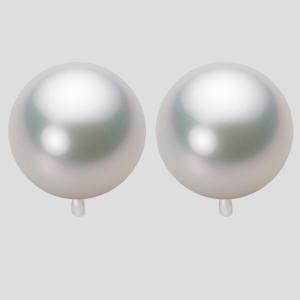 [ムーンレーベル 公式] 南洋真珠 イヤリング 15mm 白蝶 真珠 イヤリング K14WG ホワイトゴールド レディース NW00015R11WH0Y04W0