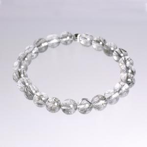 ガウリシャンカール産ヒマラヤ煙水晶10mm玉ブレスレット（内寸約15cm