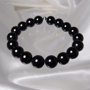 ガウリシャンカール産ヒマラヤ煙水晶10mm玉ブレスレット（内寸約15cm