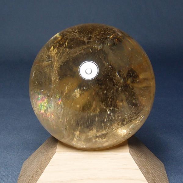 黄水晶玉（シトリン）玉 約65mm＜無着色＞　G1242
