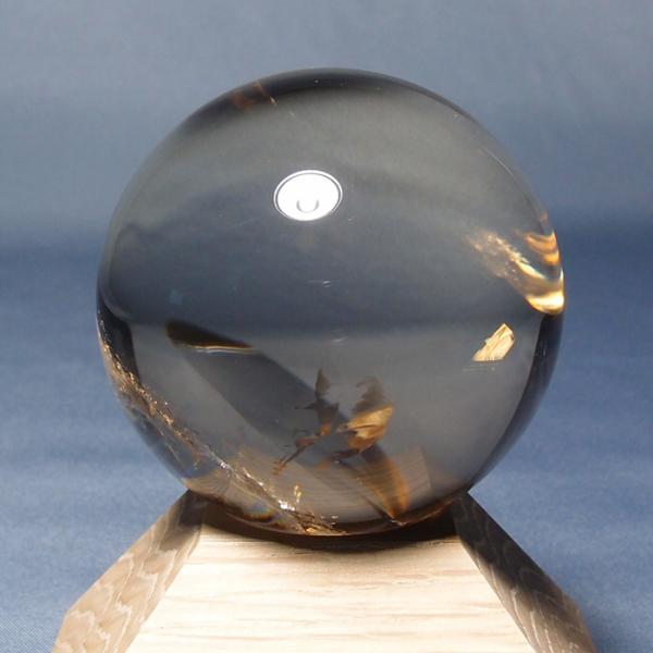 煙水晶（スモーキークォーツ）玉 約54mm＜山梨で再研磨＞　G1254