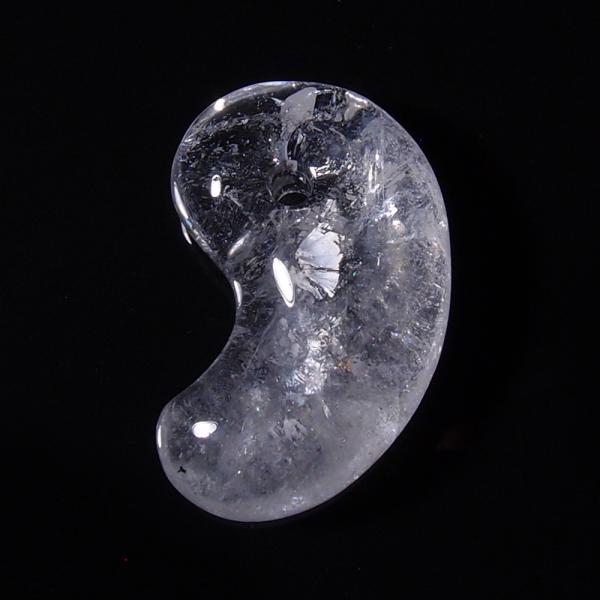山梨県黒平産水晶勾玉  約30mm　YS337