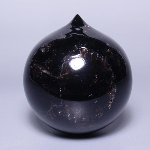 山梨県黒平産黒水晶如意宝珠　直径 約53mm YSH006