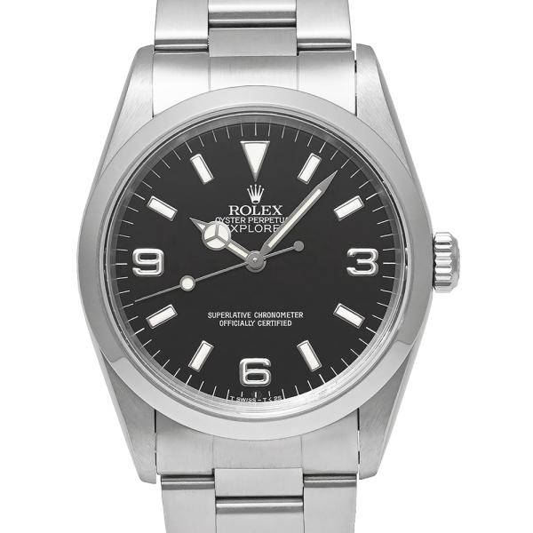 U番 ROLEX エクスプローラー1 オールトリチウム Ref.14270 ブラック 中古品 メンズ...