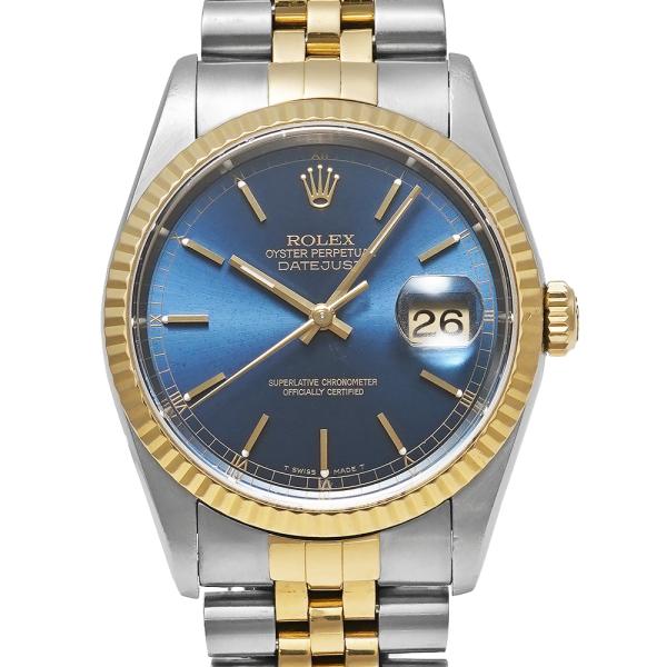 ROLEX デイトジャスト T番 Ref.16233 ブルー 中古品 メンズ 腕時計