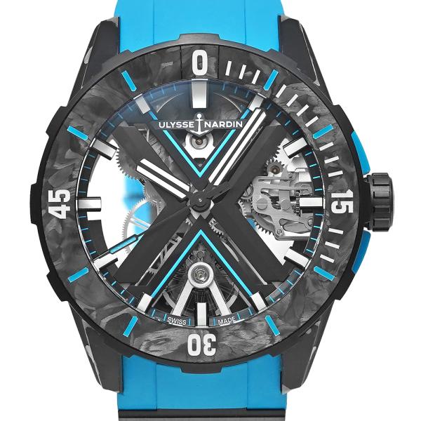 美品 箱・2024年保証書付き ULYSSE NARDIN ダイバー X スケルトン アズール Re...