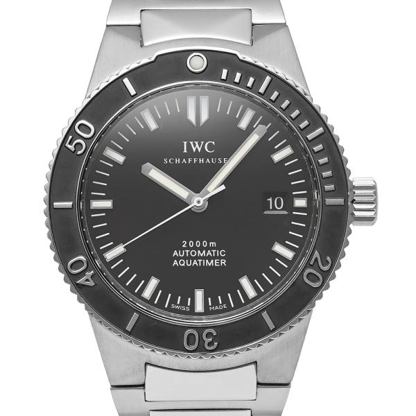 箱・保証書付き IWC GST アクアタイマー Ref.IW353602 ブラック 中古品 メンズ ...