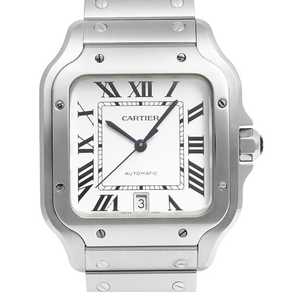 箱・保証書・替えのベルト付き Cartier サントス ドゥ カルティエ LM 替えのベルト付き R...