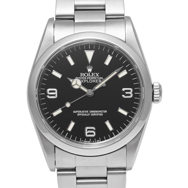 W番 1996年保証書付き ROLEX エクスプローラー1 Ref.14270 ブラック 中古品 メ...