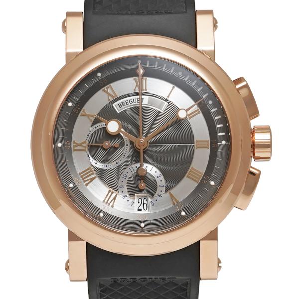 箱・保証書・替えの未使用ベルト付き Breguet マリーン2 クロノグラフ Ref.5827BR/...